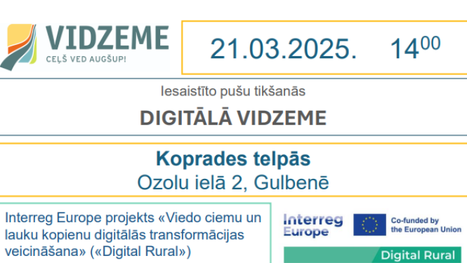 Attēls: par koprades aktivitāti un diskusiju par digitalizācijas attīstību Vidzemē
