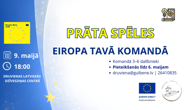 Afiša: Eiropas Prāta spēles