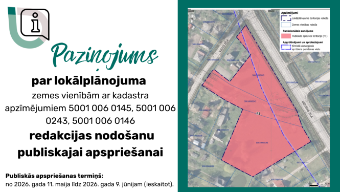 Attēls: paziņojums par publisko apspriešanu