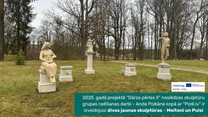 Attēls: izveidojusi divas jaunas skulptūras – Meiteni un Puisi