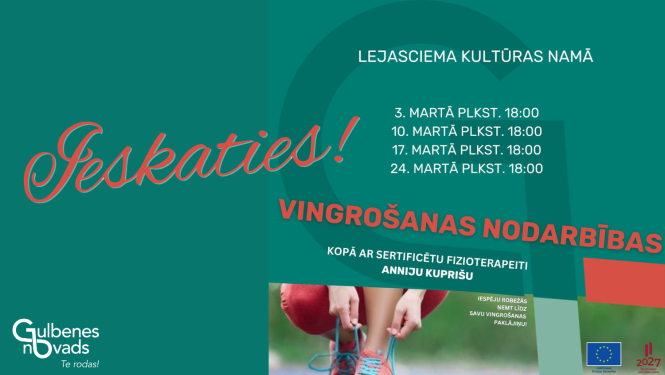 Attēls: Piedāvā bezmaksas vingrošanas nodarbības