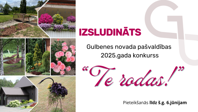 Attēls: Gulbenes novada pašvaldība organizēs 2025.gada konkursu “Te rodas!”