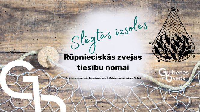 Attēls:  Rūpnieciskās zvejas tiesību nomas 2025.gadam slēgtās izsoles notiks četriem novada  ezeriem