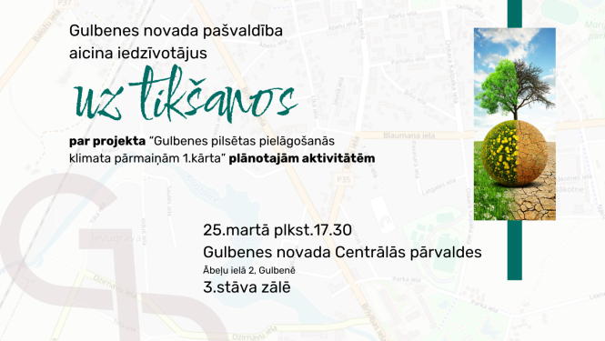 Attēls: iedzīvotāju tikšanās par klimata pārmaiņu projektu
