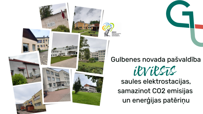 Attēls: Gulbenes pašvaldība ieviesīs saules elektrostacijas, samazinot CO2 emisijas un enerģijas patēriņu