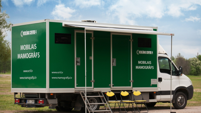 Attēls: Mobilais mamogrāfs Gulbenē martā