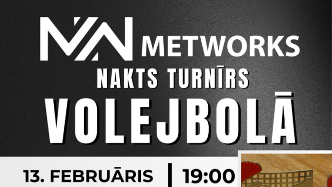 Nakts turnīrs volejbolā