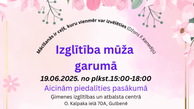 Attēls: izglītība mūža garumā