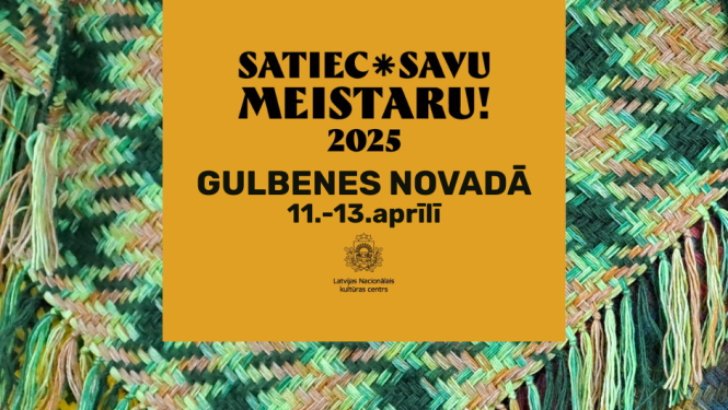 Aktivitāte: Satiec savu meistaru