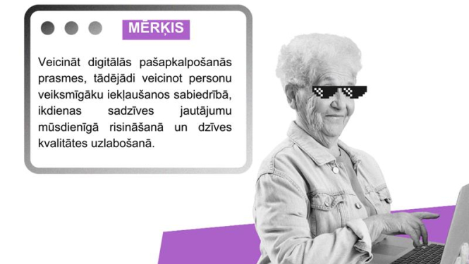 Attēls: Aicinājums iedzīvotājiem pieteikties mācībām un informācija par mācību programmām