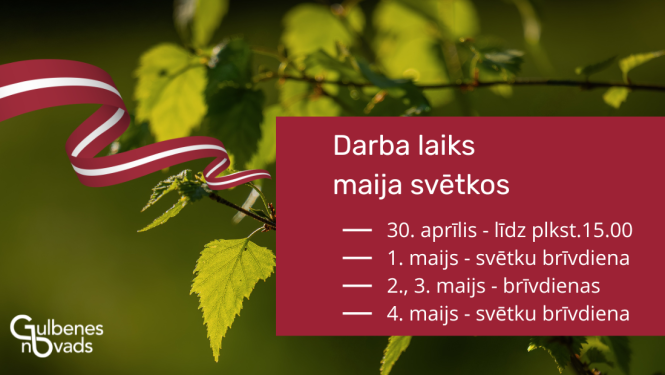 Attēls: darba laiks maija svētkos