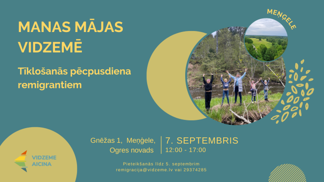 Attēls:Manas mājas Vidzemē: Tīklošanās pēcpusdiena Meņģelē