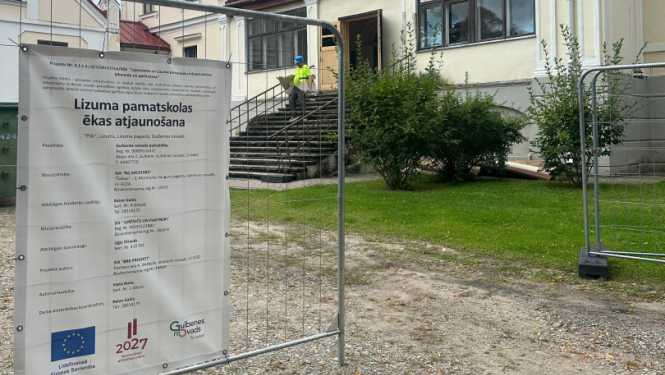 Attēls: Norit aktīvi būvdarbi Lizuma pamatskolā