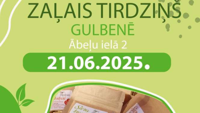 Attēls: Zaļais tirdziņš GUlbenē jūnijā