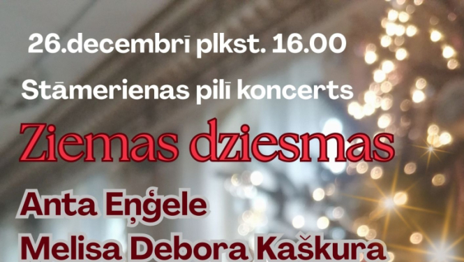 Afiša: Koncerts "Ziemas dziesmas"