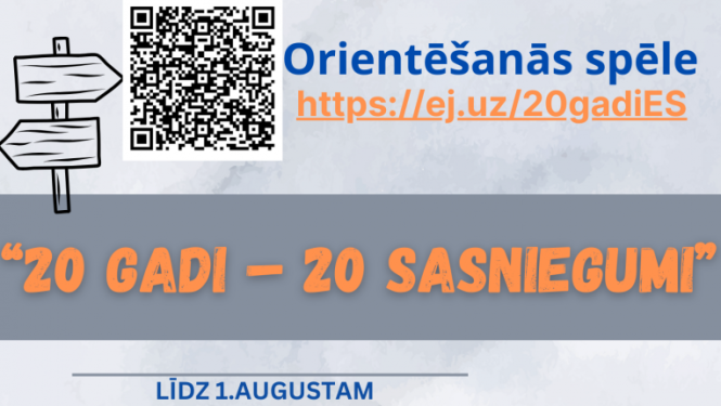 Attēls: Vasarā piedzīvo orientēšanās spēli “20 gadi – 20 sasniegumi”