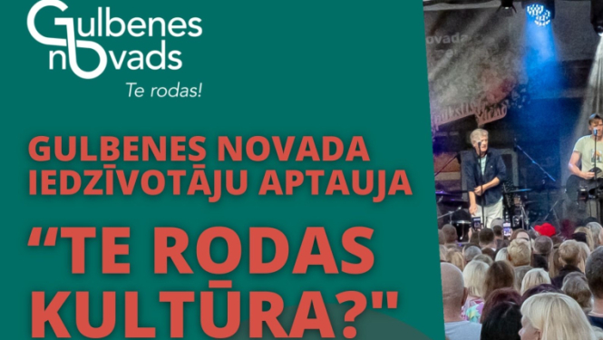 Attēls: Gulbenes novada iedzīvotāju aptauja “Te rodas kultūra?"