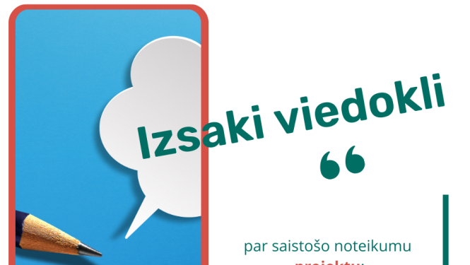 SN projekts- aicinājums izteikt viedokli