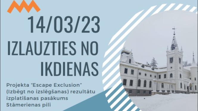 Attēls ar izlaušanās projekta programmu 14.martā
