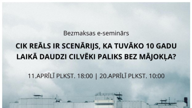 Bezmaksas e-seminārs 11.aprīlī ikvienam, kam rūp savas mājas apsaimniekošana!