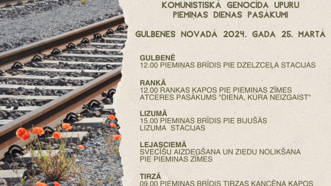 attēls: Atceres pasākums 25. martā 2024