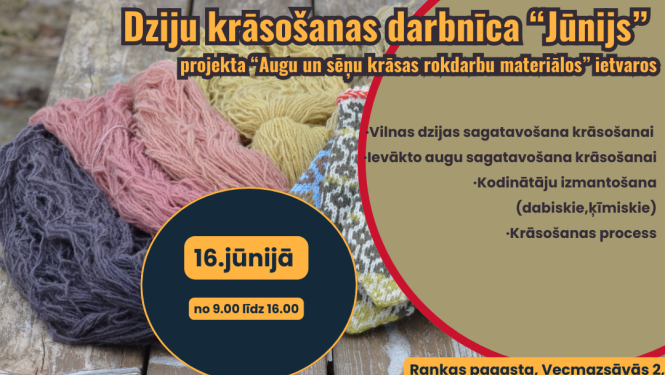 attēls: Augu un sēņu krāsas rokdarbu materiālos