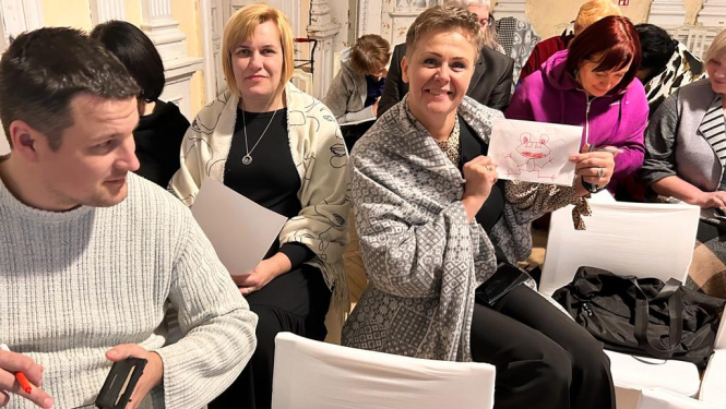 attēls: Gulbenes novada pirmsskolas izglītības pedagogi piedalās projekta prezentācijas pasākumā