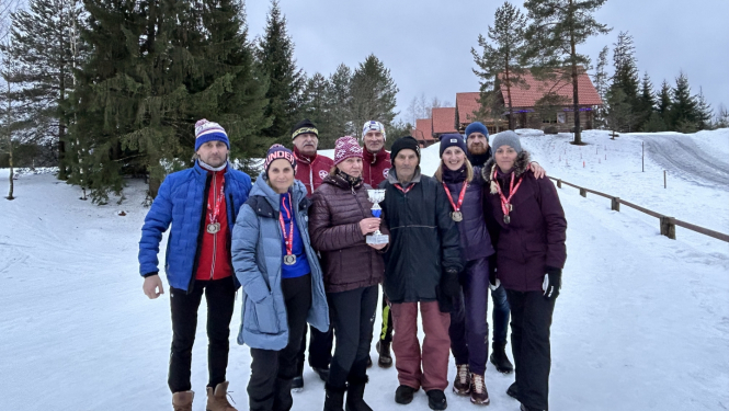 Attēls: Latvijas Sporta Veterānu savienības 61. sporta spēles distanču slēpošanā 