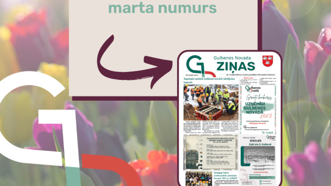 Vizuālis iznācis Gulbenes novada ziņas marta numurs