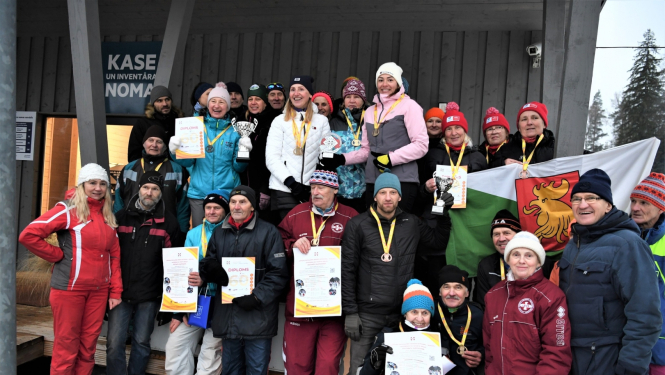Gulbenes novada slēpotāji uz Latvijas Sporta Veterānu savienības 60. sporta spēlēm