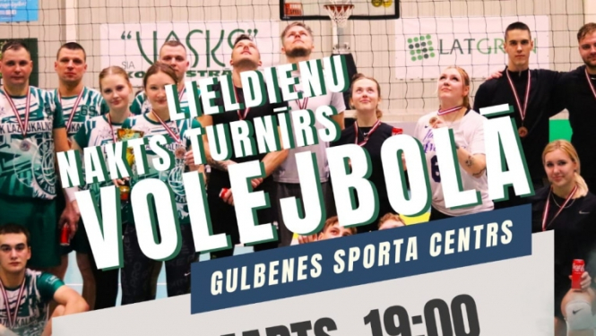 Nakts turnīrs volejbolā