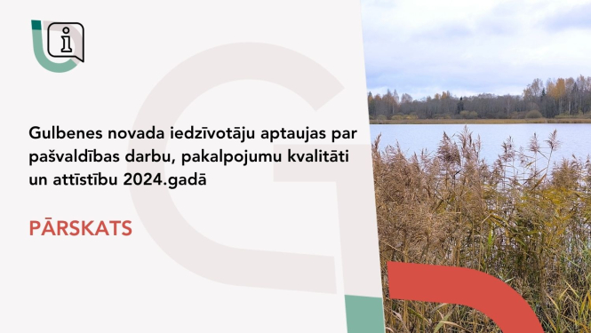 Attēls: Gulbenes novada iedzīvotāju aptaujas par 2024.gadu pārskats