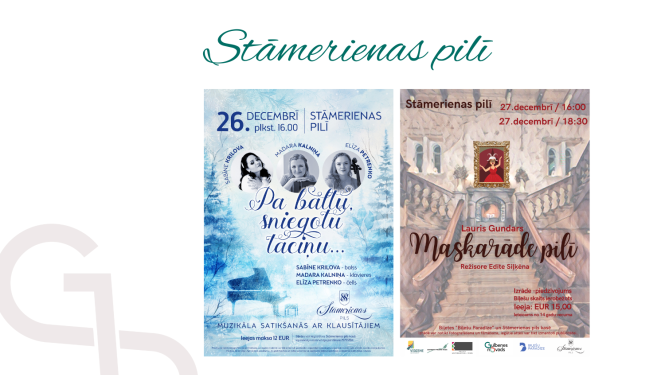 Attēls: pasākumi decembrī Stāmerienas pilī