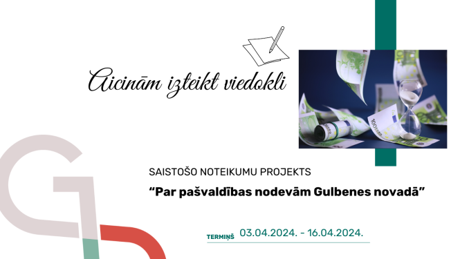 Attēls: aicina izteikt viedokli par SN projektu par materiālo palīdzību GN