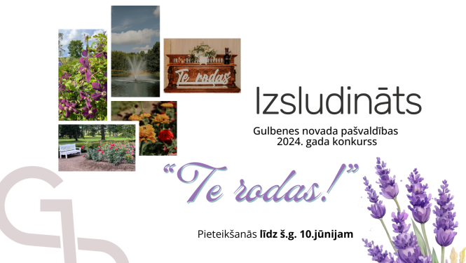 Attēls: izsludināts pašvaldības konkurss Te rodas!