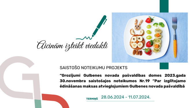 Attēls: viedokļa izteikšanai par ēdināšanas pakalpojumiem