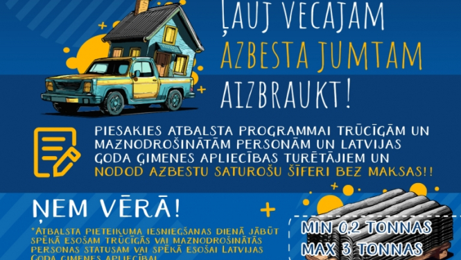 Attēls: Par azbesta atbalsta programmas 2.kārtu