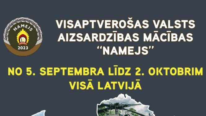 Latvijā norisinās visaptverošas valsts aizsardzības mācības “Namejs 2023”