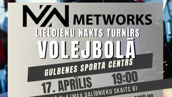 Nakts turnīrs volejbolā