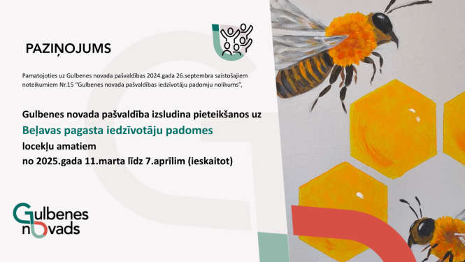 Paziņojums par Beļavas pagasta iedzīvotāju padomi