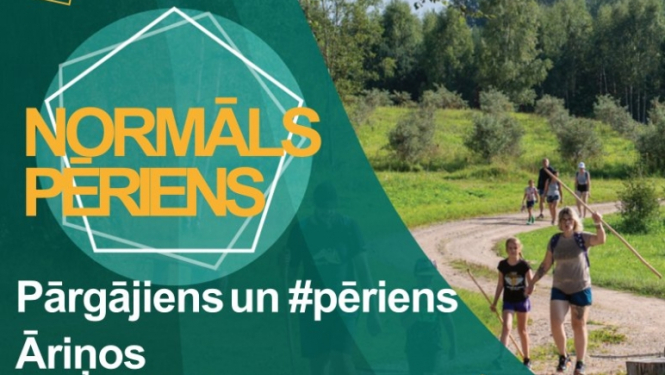 Afiša: Pārgājiens un pēriens "Āriņos"