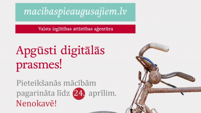 Plakāts: pieaugušo izglītības iespējas