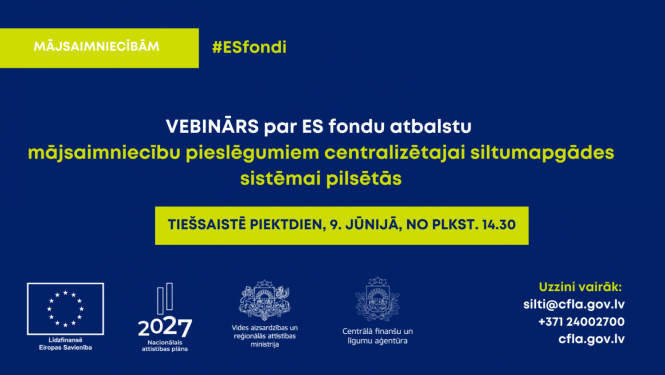 Vizuālis: Vebinārs par ES fondu atbalstu