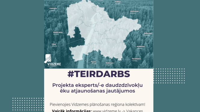 Attēls: Vakance Vidzemes plānošanas reģionā