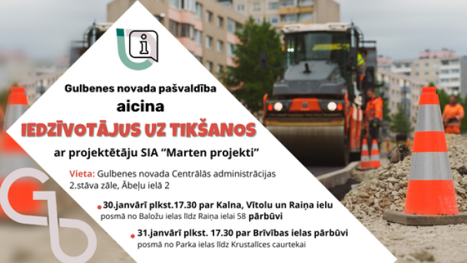Attēls: tikšanās ar projektētāju par ielu pārbūvi