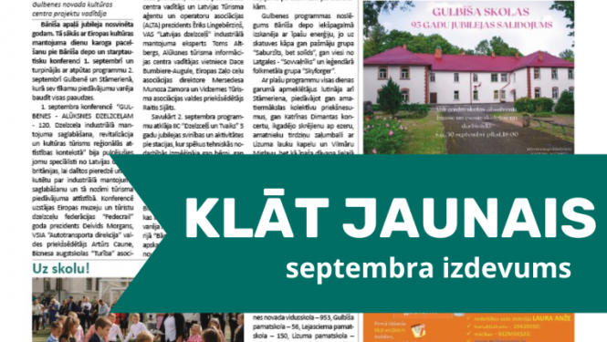 Attēls: klāt novada ziņas septembrī
