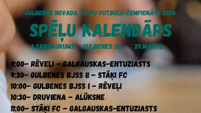 Gulbenes novada atklātais čempionāts telpu futbolā