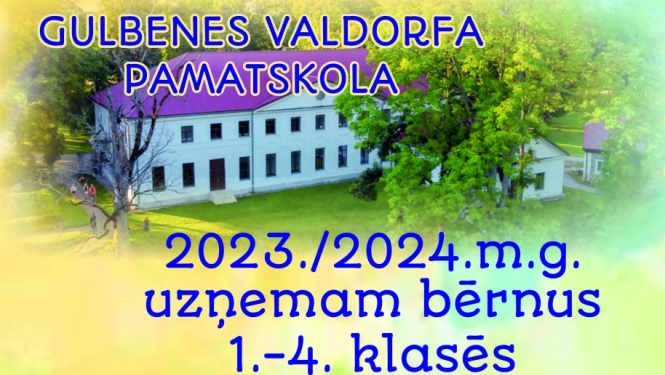 Attēls: Valdorfa skola uzņem audzēkņus