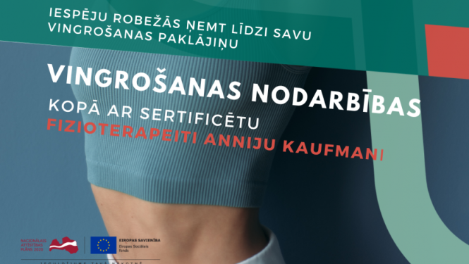 Vingrošanas nodarbības ar sertificētu fizioterapeitu pagastos