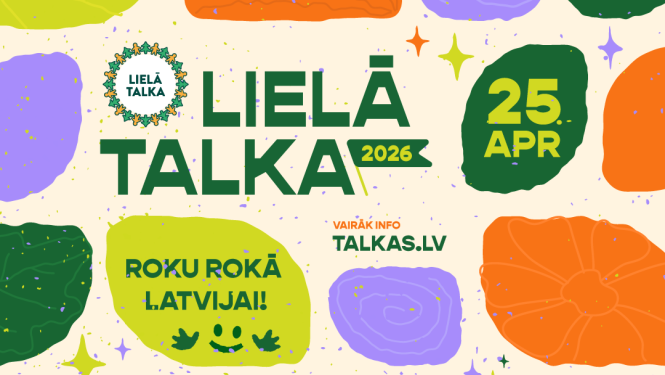 Attēls: Lielā Talka 2026 notiks 25.aprīlī